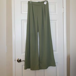 Fashion Nova Stretchy Green Dress Pants